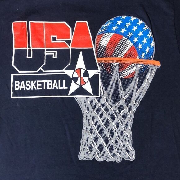 Vintage 1990’s Single Stitch USA Basketball Tee | Small - Picture 2 of 5